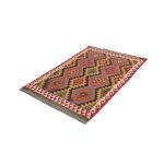Kézi szövésű Kilim szőnyeg 141x100 afgán gyapjú kilim