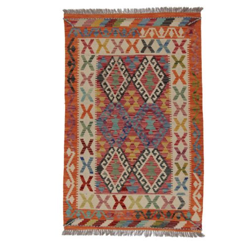 Kilim szőnyeg 158x102 kézi szövésű afgán gyapjú kilim