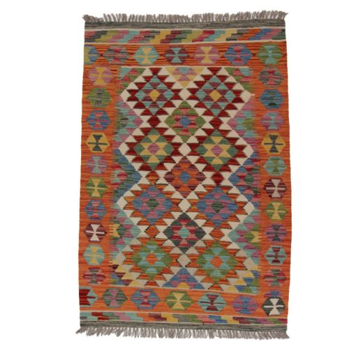 Chobi Kilim szőnyeg 148x103 kézi szövésű afgán gyapjú kilim