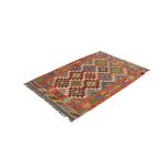Kilim szőnyeg 148x103 kézi szövésű afgán gyapjú kilim