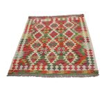 Kilim szőnyeg 144x110 kézi szövésű afgán gyapjú kilim