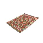 Kilim szőnyeg 144x110 kézi szövésű afgán gyapjú kilim