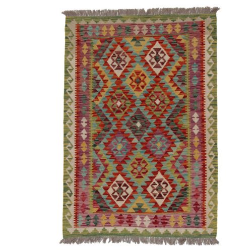 Chobi Kilim szőnyeg 144x100 kézi szövésű afgán gyapjú kilim