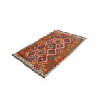 Kilim szőnyeg 157x102 kézi szövésű afgán gyapjú kilim