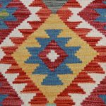 Kilim szőnyeg 157x102 kézi szövésű afgán gyapjú kilim