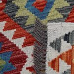 Kilim szőnyeg 157x102 kézi szövésű afgán gyapjú kilim