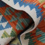 Kilim szőnyeg 157x102 kézi szövésű afgán gyapjú kilim