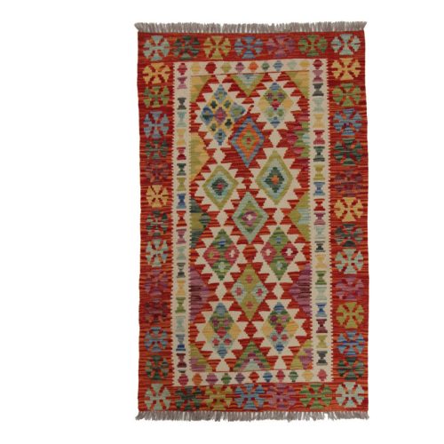 Chobi Kilim szőnyeg 156x93 kézi szövésű afgán gyapjú kilim
