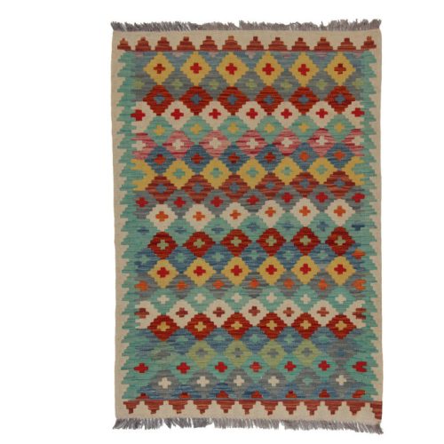 Kilim szőnyeg 148x102 kézi szövésű afgán gyapjú kilim