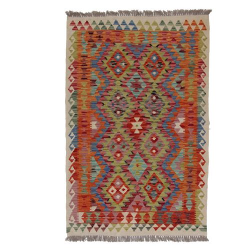 Kilim szőnyeg 158x104 kézi szövésű afgán gyapjú kilim