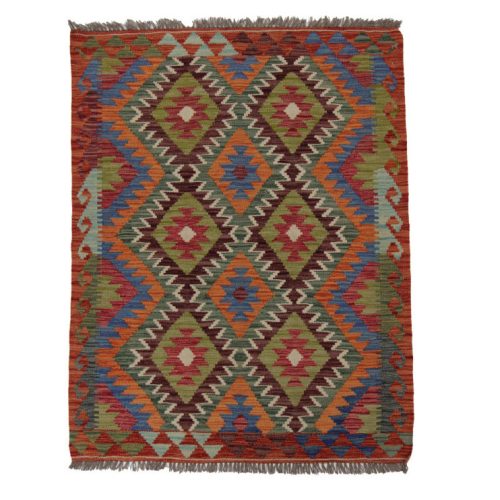 Chobi Kilim szőnyeg 140x108 kézi szövésű afgán gyapjú kilim