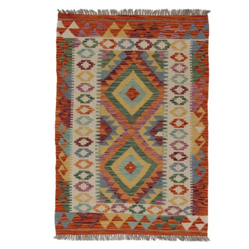 Kilim szőnyeg 145x100 kézi szövésű afgán gyapjú kilim