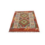 Kilim szőnyeg 145x100 kézi szövésű afgán gyapjú kilim