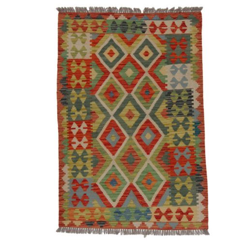 Chobi Kilim szőnyeg 150x103 kézi szövésű afgán gyapjú kilim