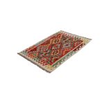 Kilim szőnyeg 143x102 kézi szövésű afgán gyapjú kilim