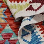 Kilim szőnyeg 143x102 kézi szövésű afgán gyapjú kilim