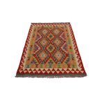 Kilim szőnyeg 155x101 kézi szövésű afgán gyapjú szőttes