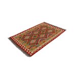 Kilim szőnyeg 155x101 kézi szövésű afgán gyapjú szőttes