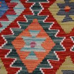 Kilim szőnyeg 155x101 kézi szövésű afgán gyapjú szőttes