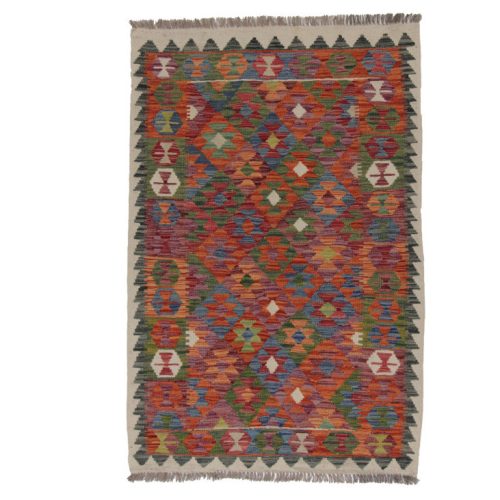 Kilim szőnyeg 154x102 kézi szövésű afgán gyapjú kilim