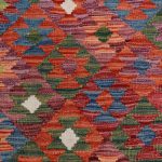 Kilim szőnyeg 154x102 kézi szövésű afgán gyapjú kilim