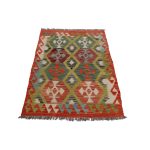 Kilim szőnyeg Chobi 153x98 kézi szövésű afgán gyapjú kilim