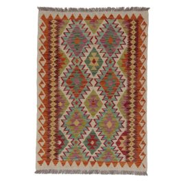 Kilim szőnyeg 145x103 kézi szövésű afgán gyapjú kilim