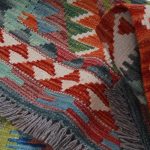 Kilim szőnyeg 149x100 kézi szövésű afgán gyapjú kilim