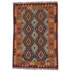 Kilim szőnyeg 146x101 kézi szövésű afgán gyapjú kilim