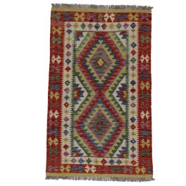 Kilim szőnyeg 166x101 kézi szövésű afgán gyapjú kilim