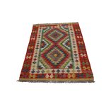 Kilim szőnyeg 166x101 kézi szövésű afgán gyapjú kilim