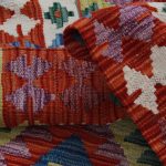 Kilim szőnyeg 166x101 kézi szövésű afgán gyapjú kilim