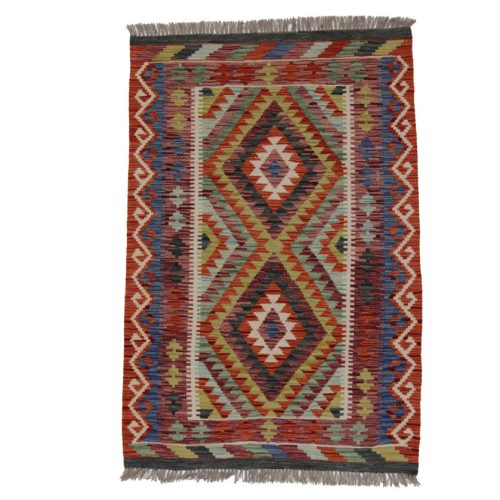 Chobi Kilim szőnyeg 152x100 kézi szövésű afgán gyapjú kilim