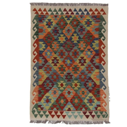 Kilim szőnyeg 154x103 kézi szövésű afgán gyapjú kilim