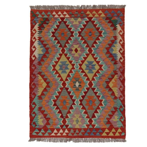 Kézi szövésű Kilim szőnyeg 138x103 afgán gyapjú kilim