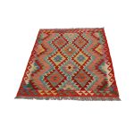 Kézi szövésű Kilim szőnyeg 138x103 afgán gyapjú kilim