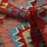 Kézi szövésű Kilim szőnyeg 138x103 afgán gyapjú kilim