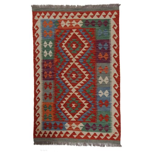 Kilim szőnyeg Chobi 152x98 kézi szövésű afgán gyapjú kilim