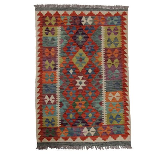 Kilim szőnyeg 148x100 kézi szövésű afgán gyapjú kilim