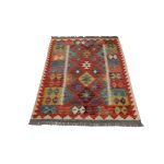 Kilim szőnyeg 148x100 kézi szövésű afgán gyapjú kilim