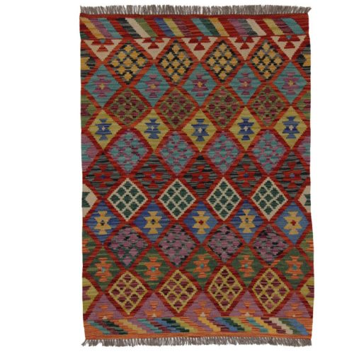 Kilim szőnyeg 145x103 kézi szövésű afgán gyapjú kilim