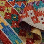 Kilim szőnyeg 144x102 kézi szövésű afgán gyapjú kilim