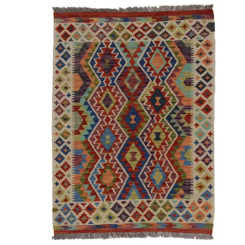 Chobi Kilim szőnyeg 144x105 kézi szövésű afgán gyapjú kilim
