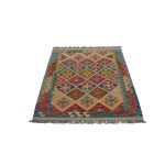 Kézi szövésű Kilim szőnyeg 141x104 afgán gyapjú kilim