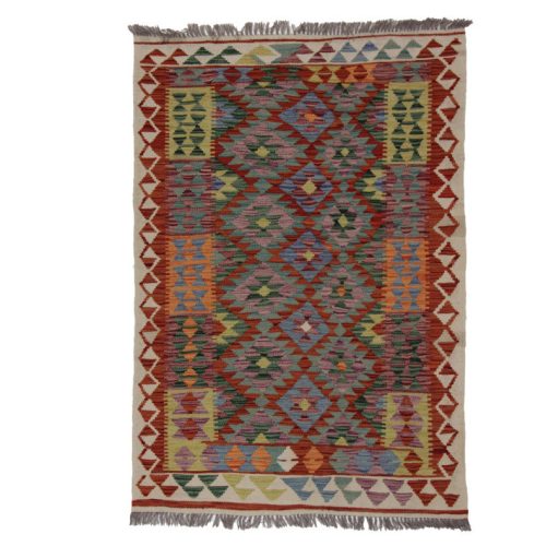 Kilim szőnyeg 151x105 kézi szövésű afgán gyapjú kilim