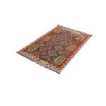 Kilim szőnyeg 151x105 kézi szövésű afgán gyapjú kilim