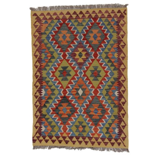 Chobi Kilim szőnyeg 143x99 kézi szövésű afgán gyapjú kilim