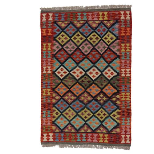 Kilim szőnyeg Chobi 150x98 kézi szövésű afgán gyapjú kilim