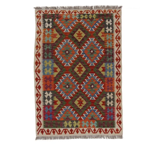 Kilim szőnyeg 157x104 kézi szövésű afgán gyapjú kilim