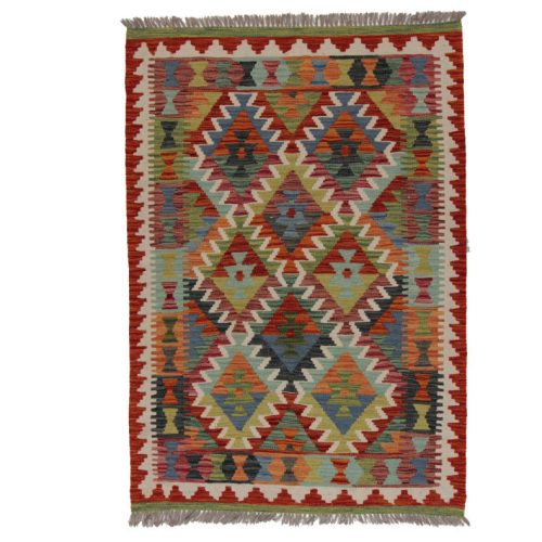 Chobi Kilim szőnyeg 150x105 kézi szövésű afgán gyapjú kilim